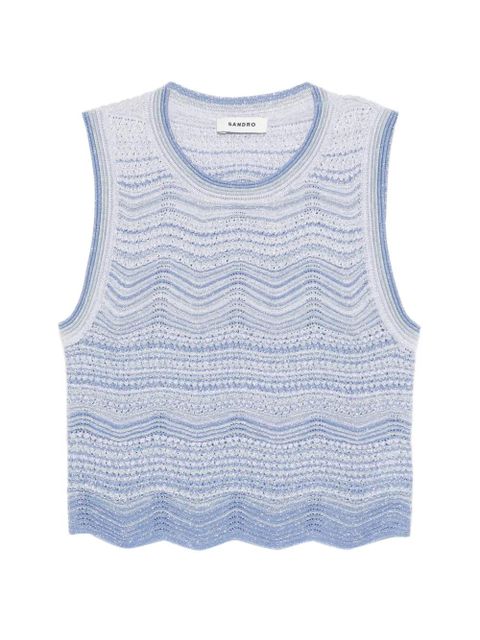 SANDRO sleeveless top - Blue - zdjęcie produktu nr 1