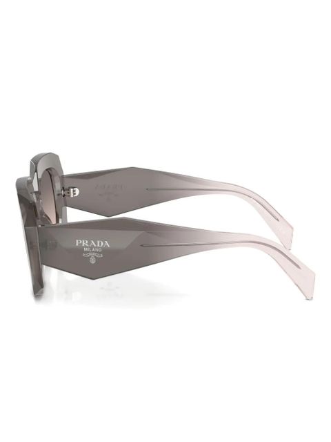 Prada Eyewear Symbole oversized-frame sunglasses - Grey