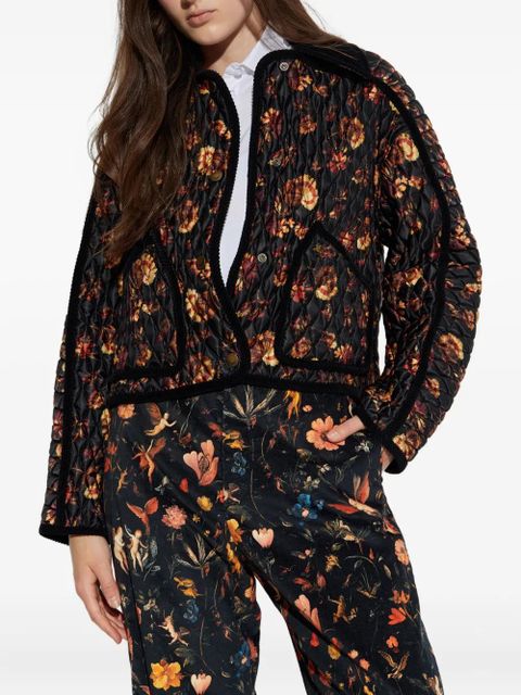 Burberry quilted floral-print jacket - Black