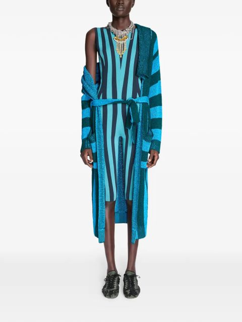 DRIES VAN NOTEN belted cardigan - Blue - zdjęcie produktu nr 2