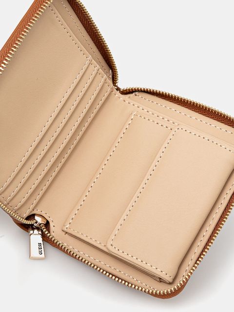 Guess portfel TALENT damski kolor brązowy SWNG96 69137