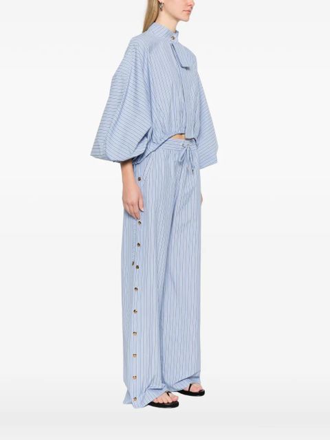 ZIMMERMANN mandarin-collar shirt - Blue