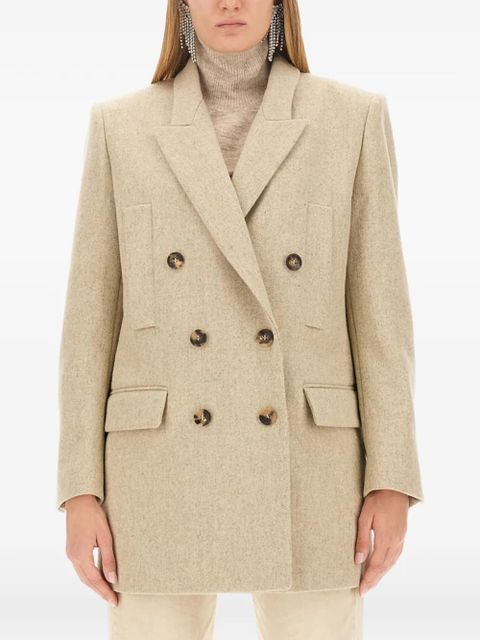 ISABEL MARANT Floyd double-breasted coat - Neutrals - zdjęcie produktu nr 1