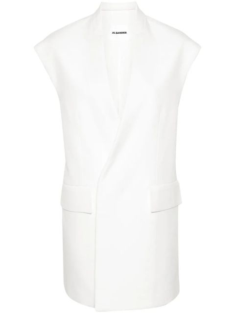 Jil Sander V-neck oversized gilet - Neutrals - zdjęcie produktu nr 1