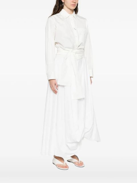 Weekend Max Mara Fresco tie-front shirt - White