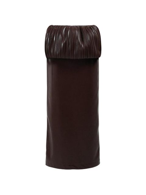 Rowen Rose pleated balloon maxi skirt - Brown - zdjęcie produktu nr 1