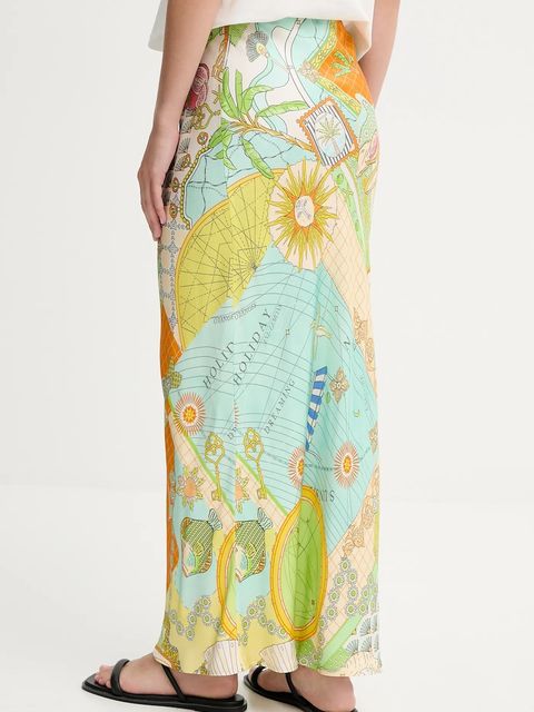 Never Fully Dressed spódnica Dorris kolor niebieski maxi prosta NFDSK712