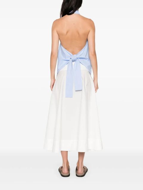 St. Agni halter tie-back top - Blue