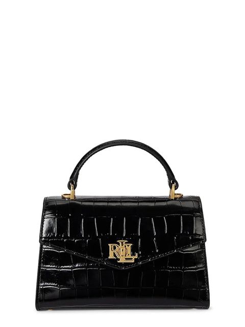 Lauren Ralph Lauren torebka skórzana kolor czarny 431974462 - zdjęcie produktu nr 1