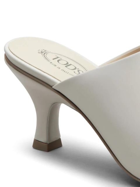 Tod's 65 leather mules - White