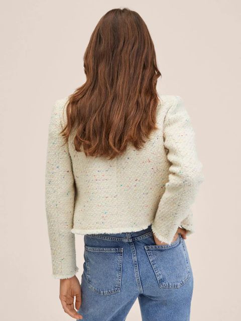 Krótka kurtka z tweedu