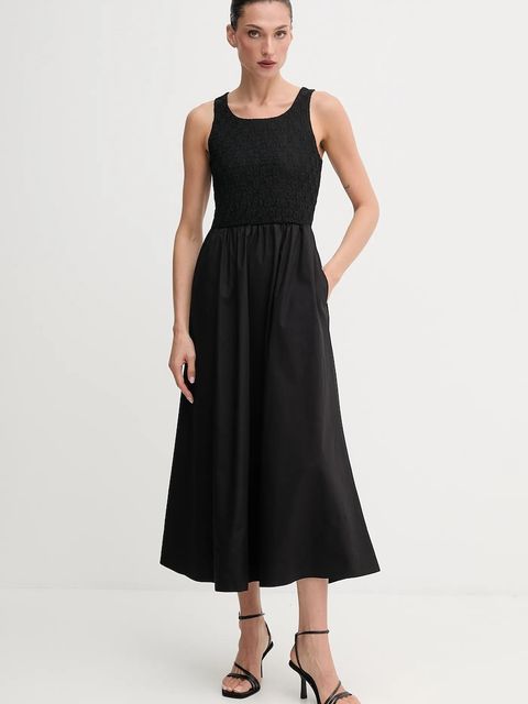 Bardot sukienka kolor czarny maxi rozkloszowana 59879DB - zdjęcie produktu nr 1