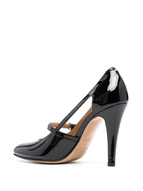 Maison Margiela 100mm patent-leather cut-out pumps - Black - zdjęcie produktu nr 2