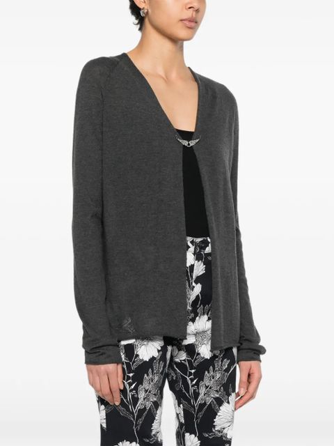 Zadig&Voltaire wings-appliqué cardigan - Grey