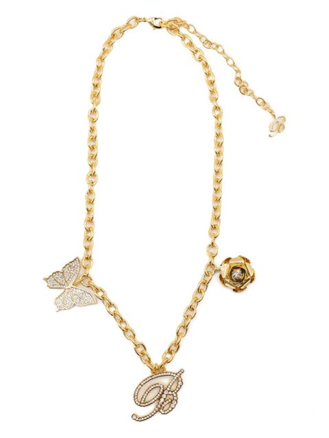 Blumarine chain-link butterfly-charm necklace - Gold - zdjęcie produktu nr 1