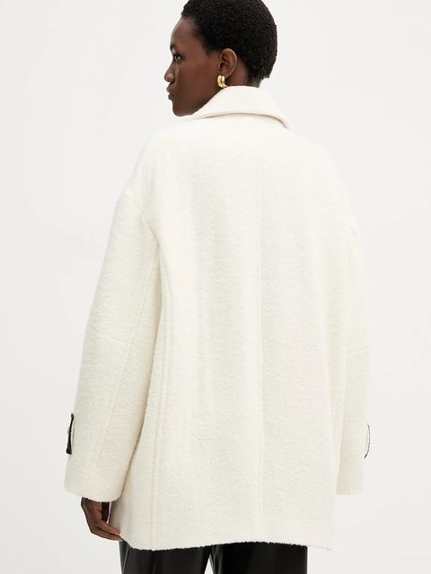 Pinko płaszcz z domieszką wełny kolor beżowy 105559 A2SH