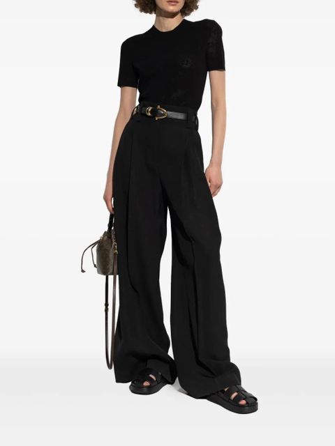 Tory Burch perforated-knit top - Black - zdjęcie produktu nr 2