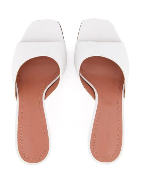 Amina Muaddi 70mm Lupita sandals - White