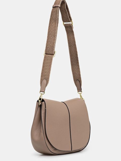 Gianni Chiarini torebka skórzana HELENA ROUND kolor beżowy BS 6037/COMM GRN-NA