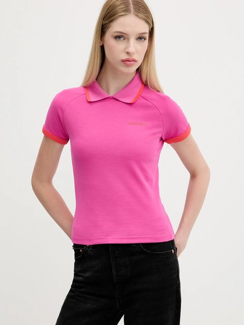 adidas Originals polo Short Polo damski kolor różowy JY3489 - zdjęcie produktu nr 1