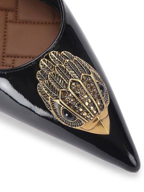 Kurt Geiger London szpilki skórzane Large Eagle Sling