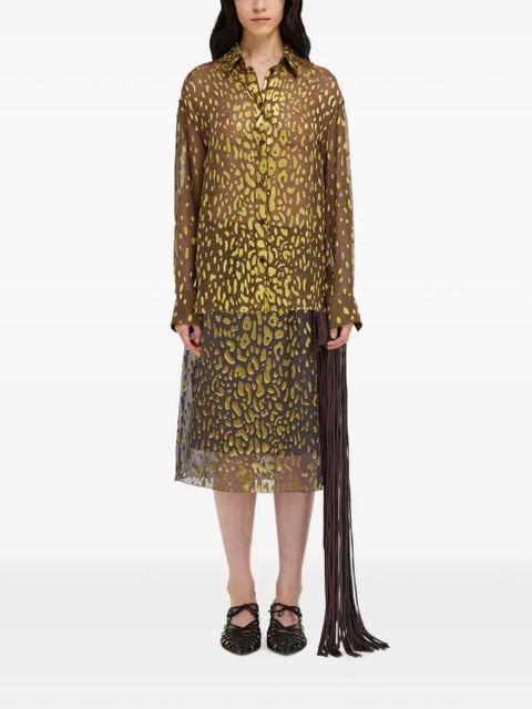 Ferragamo skirt with flower detail - Brown - zdjęcie produktu nr 2