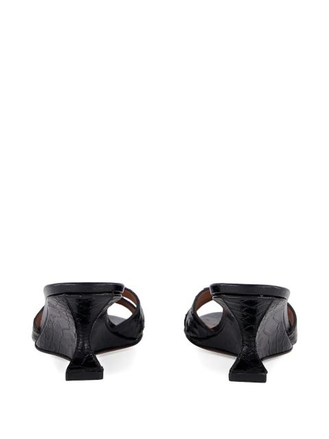 Paris Texas Nina criss-cross sandals - Black