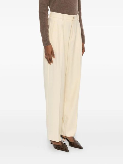 SOLOTRE pleat-detail trousers - Yellow - zdjęcie produktu nr 2