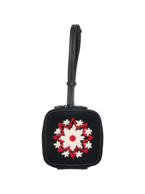 Moncler Grenoble embroidered zip wallet - Blue - zdjęcie produktu nr 1