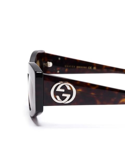 Gucci Eyewear cat eye-frame sunglasses - Brown