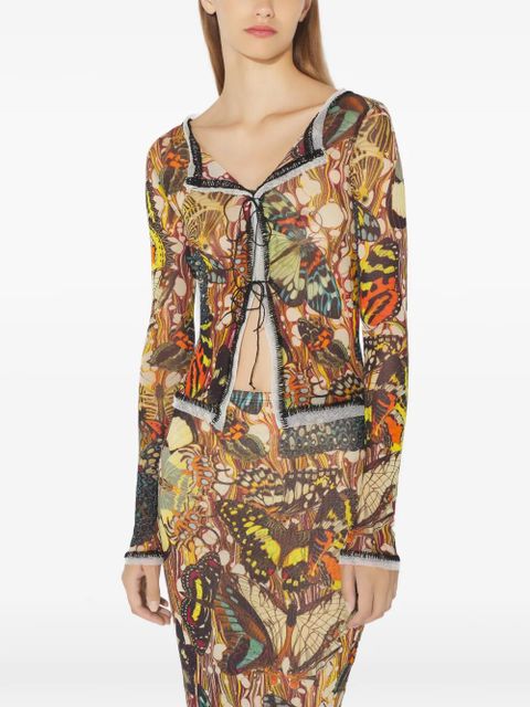 Jean Paul Gaultier long-sleeves cardigan - Brown