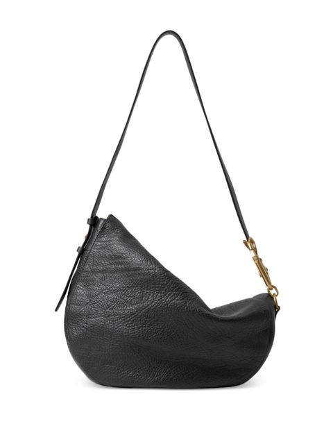 Burberry medium Knight leather shoulder bag - Black