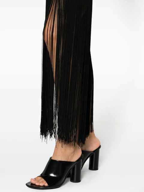 KHAITE The Jacinta fringed dress - Black