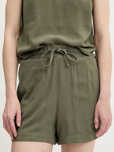 Answear.LAB komplet z lnem damski kolor zielony