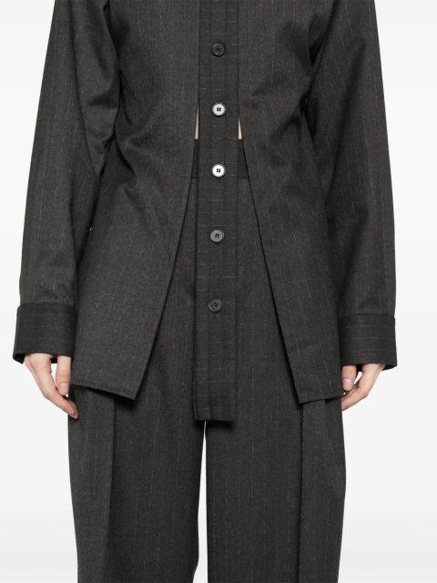 Christopher Esber tailored floating shirt - Grey