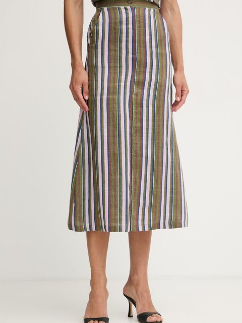 iBlues spódnica z rozcięciem z lnem CIMA - zdjęcie produktu nr 1