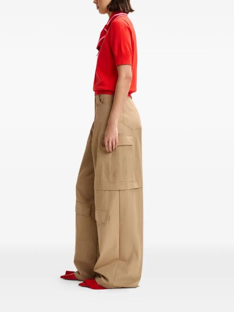 Essentiel Antwerp flap-pocket flared trousers - Neutrals