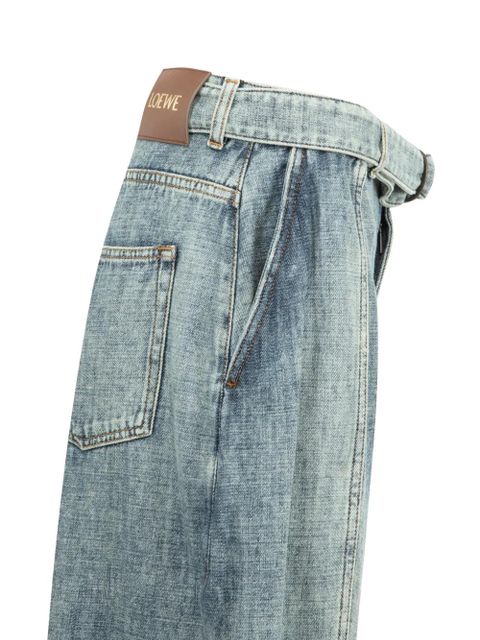 LOEWE belted jeans - Blue