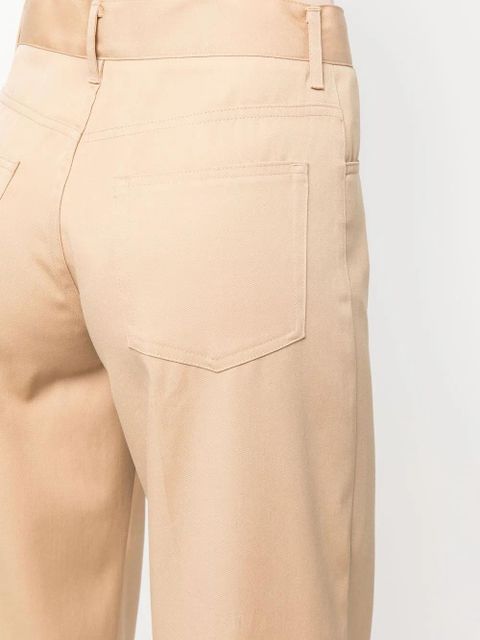 Jil Sander straight-leg wool trousers - Brown
