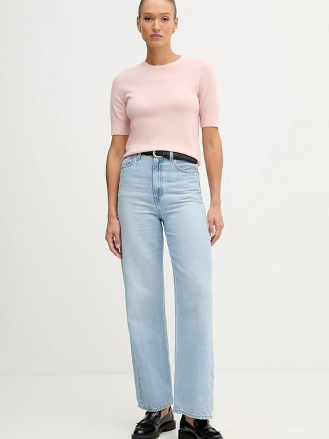 United Colors of Benetton sweter damski kolor różowy lekki 1002D10D2