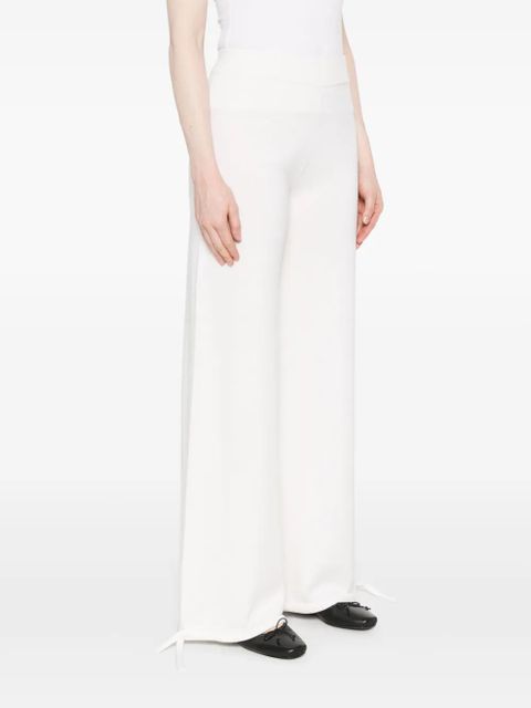 Max Mara virgin wool trousers - White