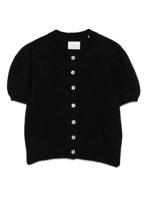 DÔEN puff-sleeve cardigan - Black - zdjęcie produktu nr 1