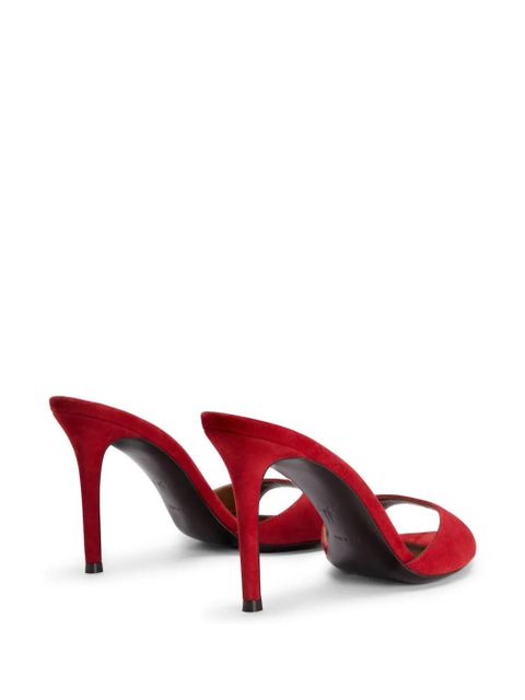 Giuseppe Zanotti 90mm Intriigo mules - Red - zdjęcie produktu nr 2