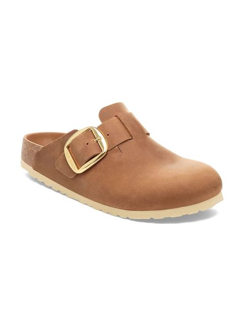 Birkenstock klapki skórzane Boston Big Buckle - zdjęcie produktu nr 1