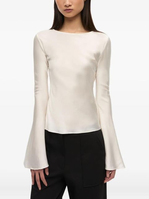 GANNI long-sleeve blouse - White