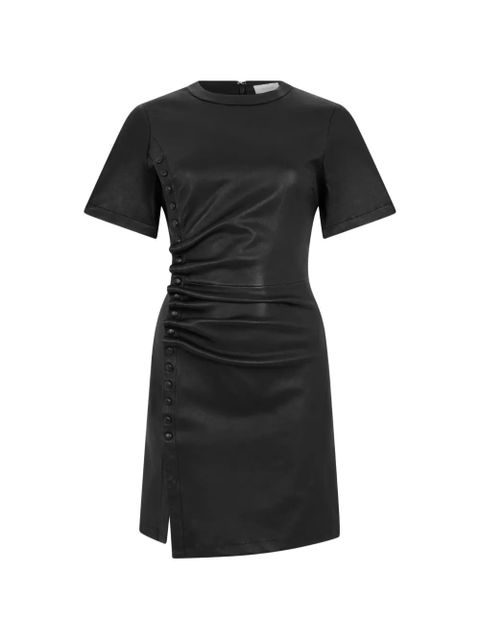 Rabanne button-embellished gathered dress - Black - zdjęcie produktu nr 1