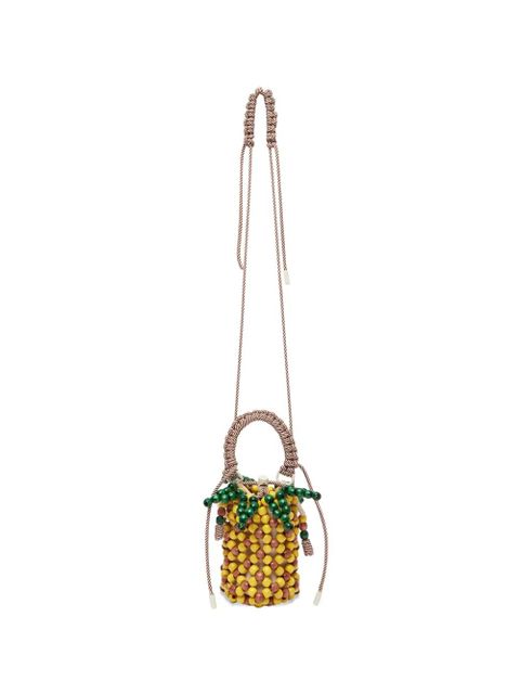 ALEMAIS mini pineapple bucket bag - Yellow - zdjęcie produktu nr 1