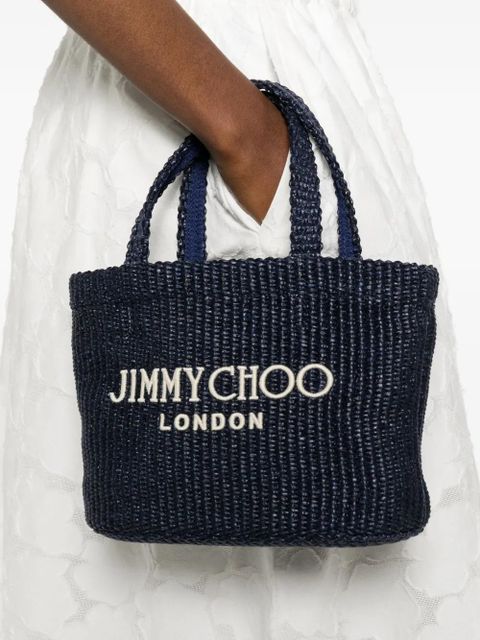 Jimmy Choo logo tote bag - Blue