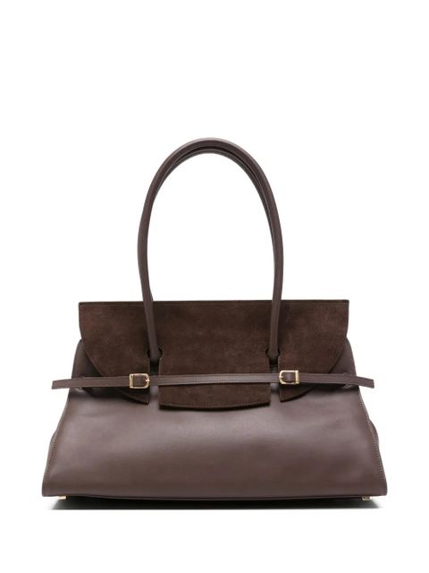 Simkhai River suede buckle shoulder bag - Brown - zdjęcie produktu nr 1