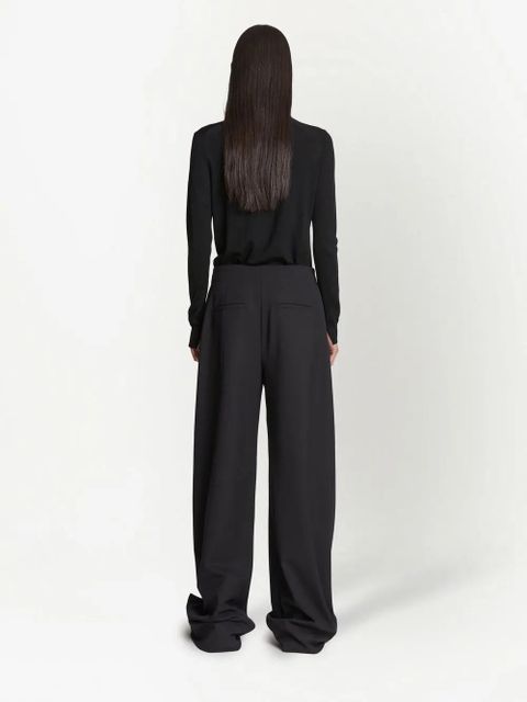 Proenza Schouler pleat-detail palazzo pants - Black
